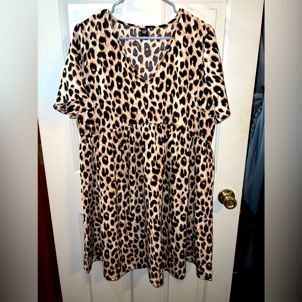 Shein leopard print swimsuit coverup